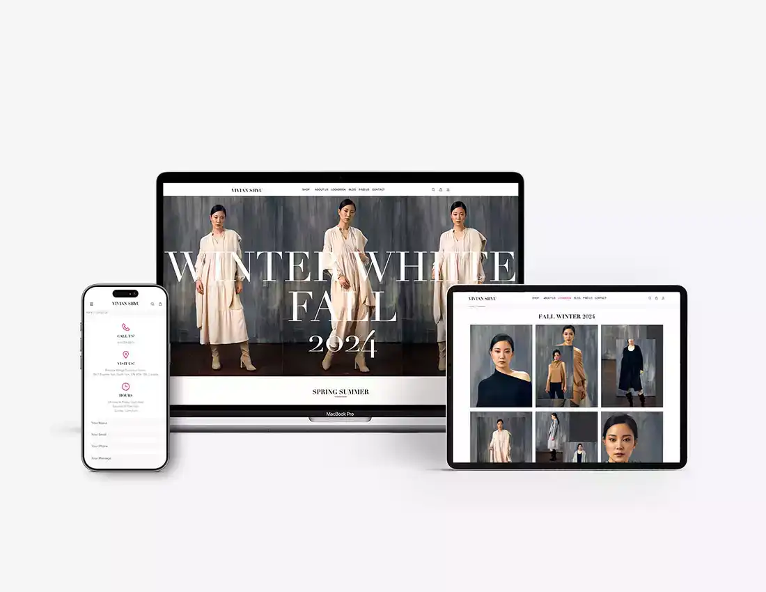 Fashion Company Website Design Fashion Company Website Design