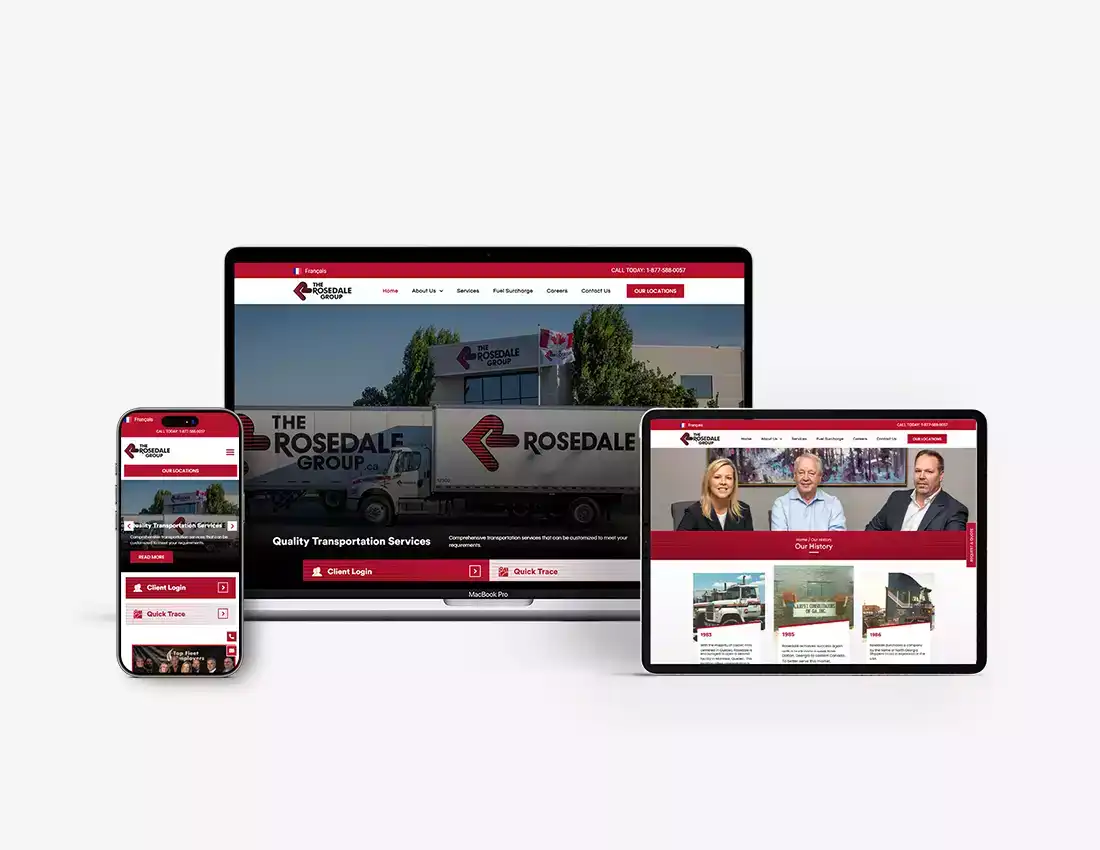 Transportation and Logistics Web Design Transportation and Logistics Web Design