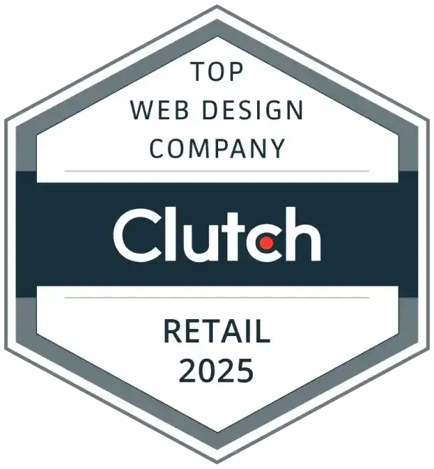Top Web Design Company Clutch Retail 2025 Award Top Web Design Company Clutch Retail 2025 Award