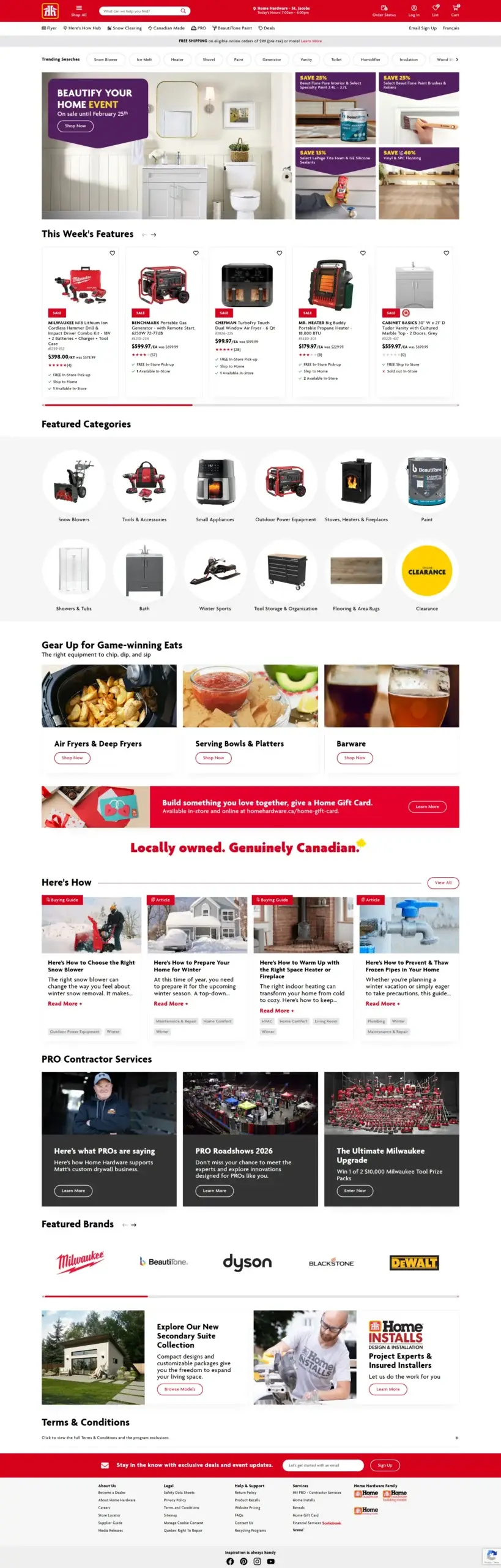 Web Design Success for Home Hardware Delivered Results Web Design Success for Home Hardware Delivered Results