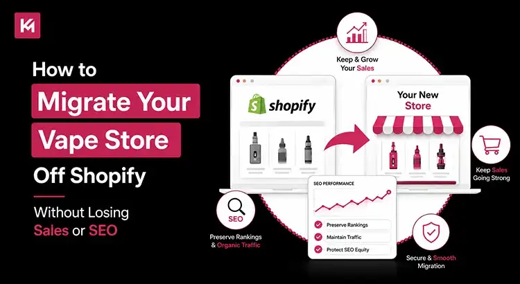 How to Migrate Your Vape Store Off Shopify Without Losing Sales or SEO How to Migrate Your Vape Store Off Shopify Without Losing Sales or SEO