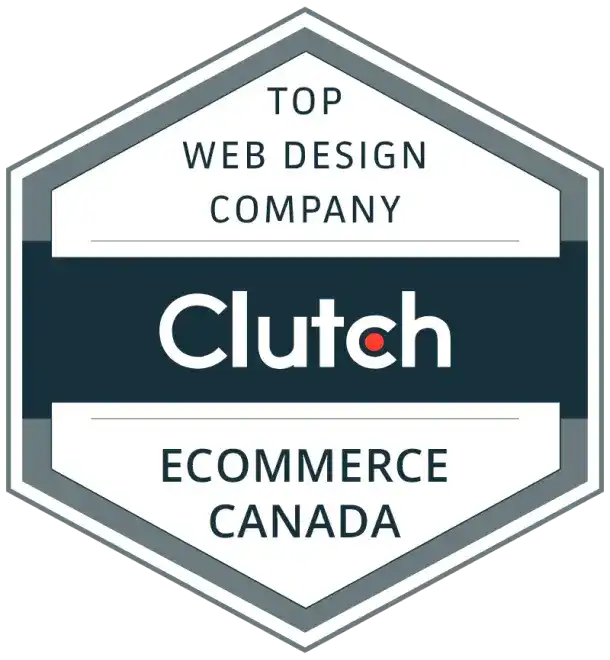 Top Web Design Company Clutch Ecommerce Canada award Top Web Design Company Clutch Ecommerce Canada award