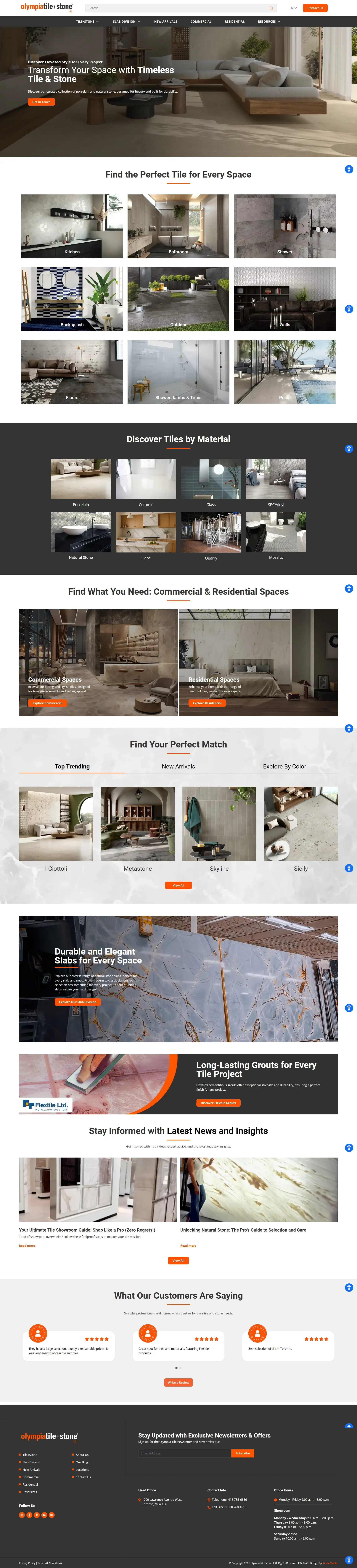 Web Design Success for Olympia Tile Delivered Results Web Design Success for Olympia Tile Delivered Results
