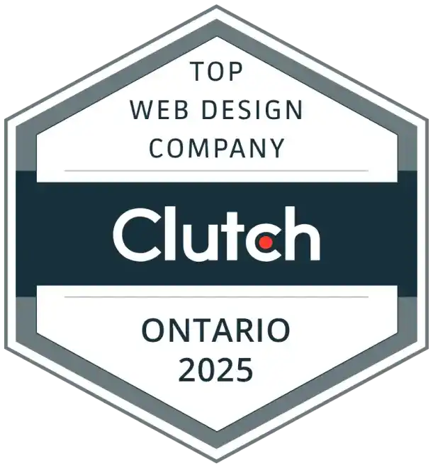 Top Web Design Company Ontario Clutch Award 2025 Top Web Design Company Ontario Clutch Award 2025